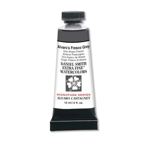 DANIEL SMITH Watercolor Alvaro's Fresco Grey 15ml (0.5 oz) | Semi-Transparent, Granulating, Low Staining thumbnail 1