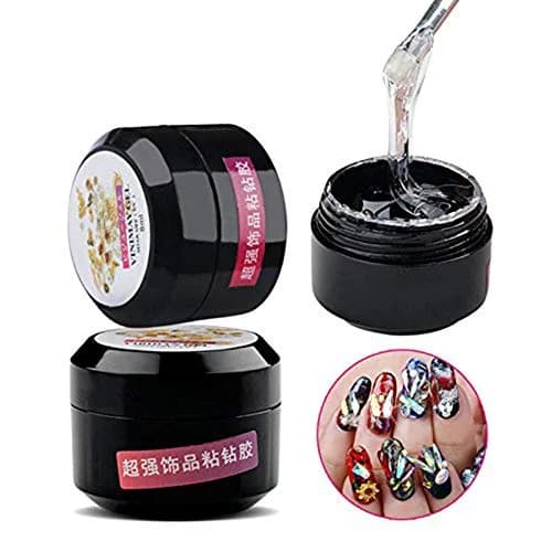 YESLADY Super Sticky Rhinestone UV Gel Adhesive Builder 8ml (0.27 Fl Oz) | Strong Hold for Nail Art & Jewelry thumbnail 1