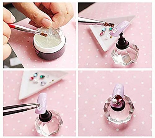 YESLADY Super Sticky Rhinestone UV Gel Adhesive Builder 8ml (0.27 Fl Oz) | Strong Hold for Nail Art & Jewelry thumbnail 3