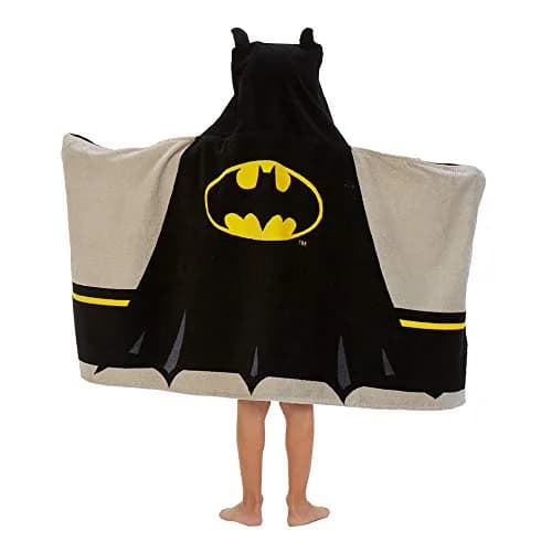 Franco Batman Hooded Towel Wrap 64cm x 127cm (25" x 50") | Super Soft Cotton Terry for Bath, Pool, Beach thumbnail 2