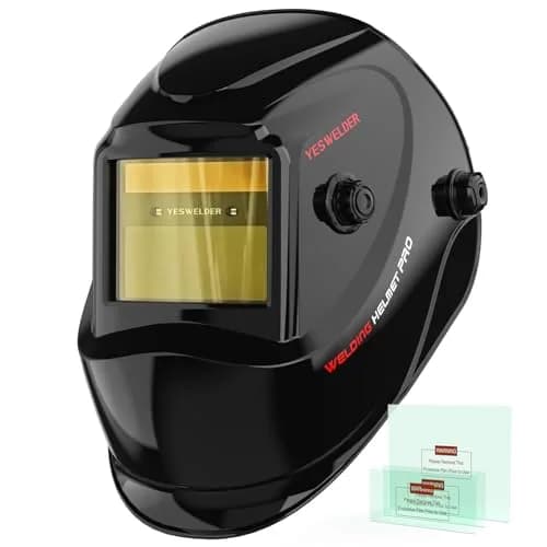 YESWELDER LYG-L600A Auto Darkening Welding Helmet True Color 1/1/1/1 Optical Clarity | 92.5mm x 42.5mm Viewing Area thumbnail 1