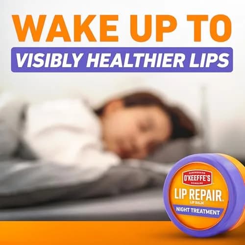 O'Keeffe's Lip Repair Night Treatment Balm 0.25 oz (7g) | Overnight Repair for Severely Dry, Cracked Lips thumbnail 3