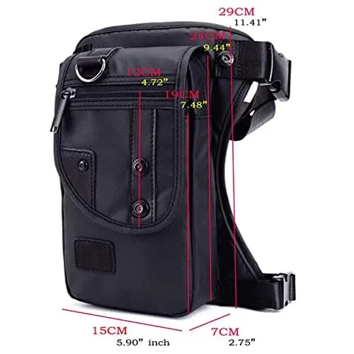 Fekesu Oxford Leg Bag for Men & Women | Waterproof Waist Pack 17.78x6.86x25.91 cm | Outdoor Travel & Cycling thumbnail 6