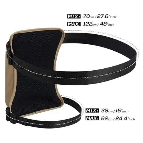 Fekesu Oxford Leg Bag for Men & Women | Waterproof Waist Pack 17.78x6.86x25.91 cm | Outdoor Travel & Cycling thumbnail 7