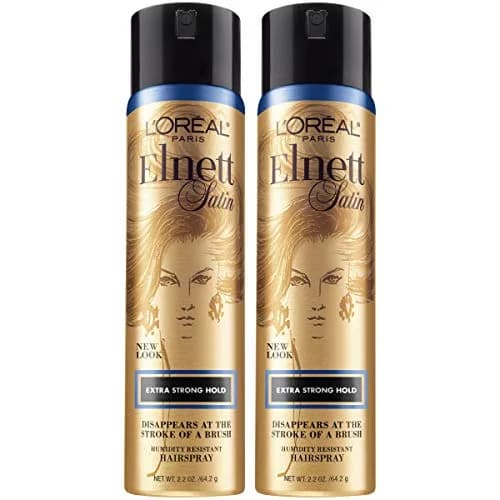 L'Oreal Paris Elnett Extra Strong Hold Hairspray, Unscented, 2.2 oz (Pack of 2) | Humidity Resistant, Brushable Hold thumbnail 1