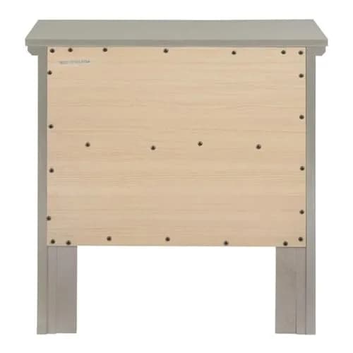 Glory Furniture Primo 2 Drawer Nightstand in Silver Champagne | Fully Assembled Bedroom Table with Dovetailed Drawers (24" H x 24" W x 16" D) thumbnail 5