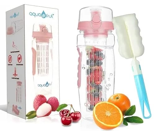 Aquafrut Bottle 32 OZ Fruit Infuser Water Bottle | BPA-Free Tritan, Leakproof & Stylish for Healthy Hydration thumbnail 1