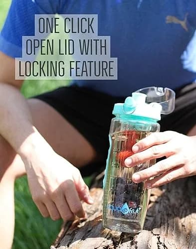 Aquafrut Bottle 32 OZ Fruit Infuser Water Bottle | BPA-Free Tritan, Leakproof & Stylish for Healthy Hydration thumbnail 5