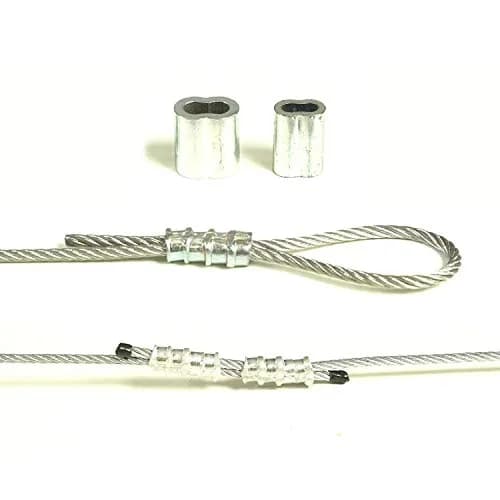 HIGOOD 1/16 Cable Ferrule 200PCS | Aluminum Crimp Loop Sleeve for Wire Rope, Strong & Easy to Install thumbnail 7