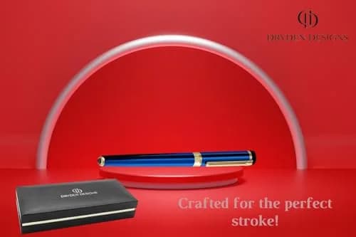 Dryden Designs Fountain Pen Fine Nib | Elegant Writing with 0.5mm Fine Nib, Includes 24 Ink Cartridges thumbnail 6