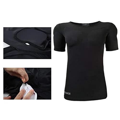Ypnrd Fake Muscle Suit Shirt Men's Black Medium | Invisible Simulation with Detachable Pad thumbnail 2