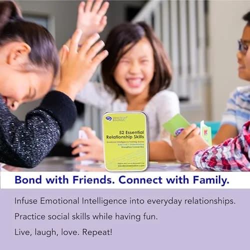 Mind Brain Emotion 52 Essential Emotional Intelligence Training Card Game | 3"x4" Tin Case thumbnail 6