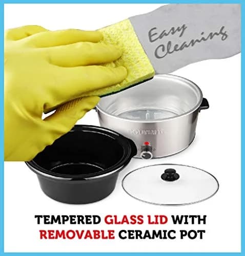 Courant Slow Cooker Crock 8.5 Quart | Dishwasher Safe, Stainless Steel thumbnail 4