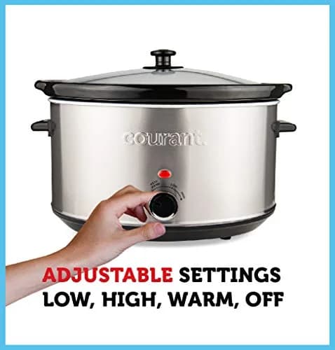 Courant Slow Cooker Crock 8.5 Quart | Dishwasher Safe, Stainless Steel thumbnail 2