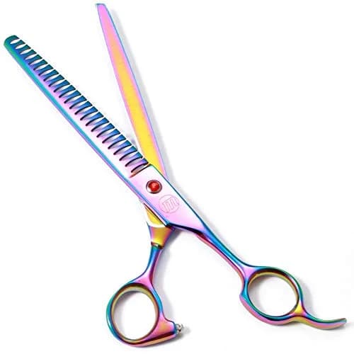 Moontay 8" Professional Dog Grooming Scissors Set of 5 with Pet Comb & Bag | Sharp, Ergonomic & Hand Forged thumbnail 4