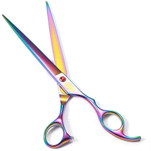 Moontay 8" Professional Dog Grooming Scissors Set of 5 with Pet Comb & Bag | Sharp, Ergonomic & Hand Forged thumbnail 3