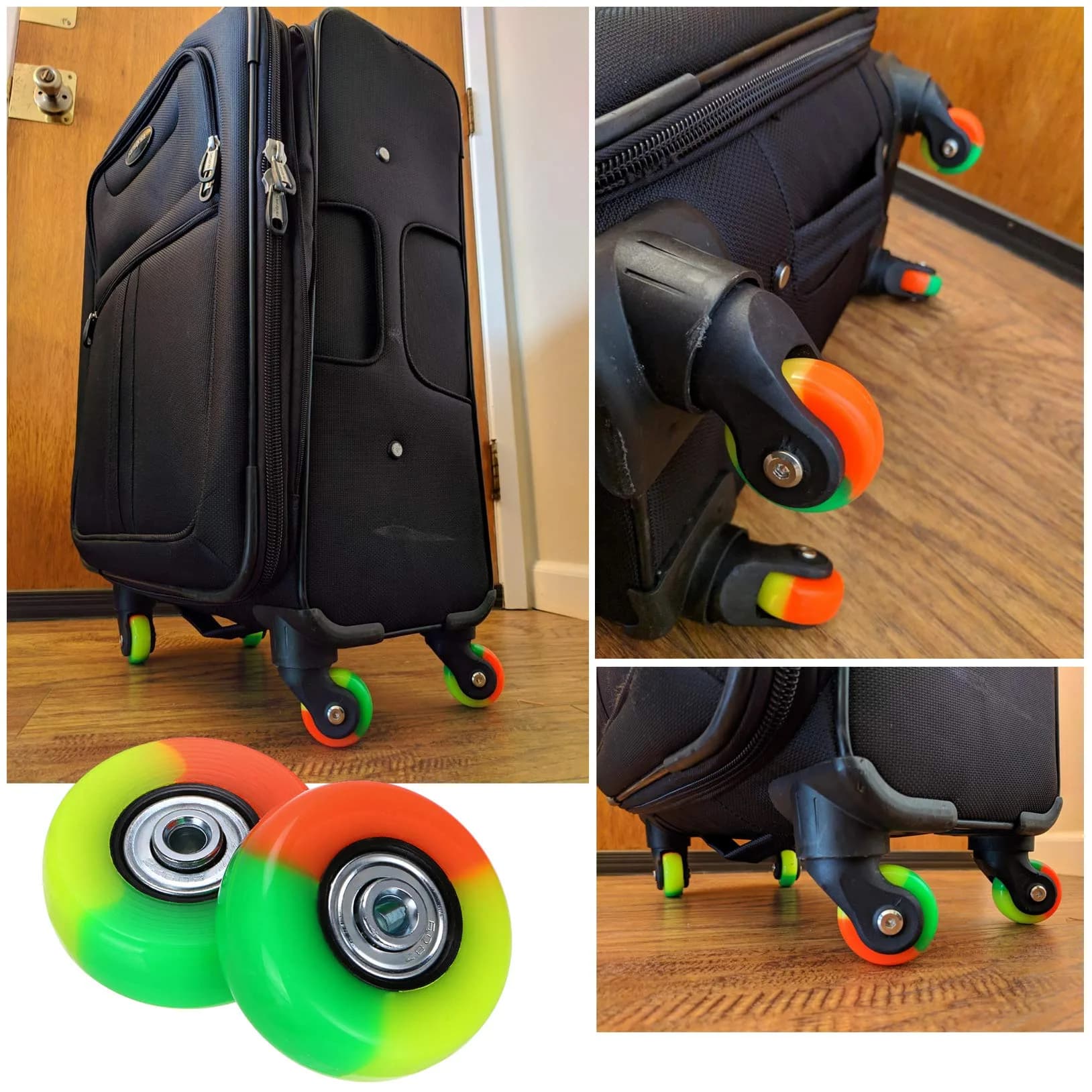 OwnMy 50mm x 18mm Luggage Suitcase Replacement Wheels Set of 4 | Smooth Rolling for Travel - view 7