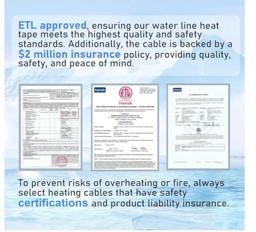HEATIT JHSF1-CT 18FT Self-Regulating Heating Cable | Waterproof, 120V, Underwater Use thumbnail 9