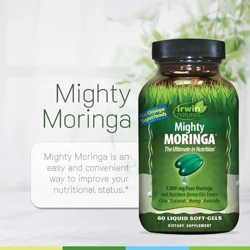 Irwin Naturals Mighty Moringa Superfood Nutrition Supplement | 2 Pack thumbnail 5
