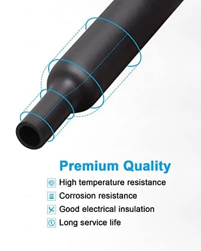 MILAPEAK Black 650 PCS Heat Shrink Tubing Kit 20.3 cm (8 in) | UL Approved Electrical Cable Sleeve Assortment thumbnail 4