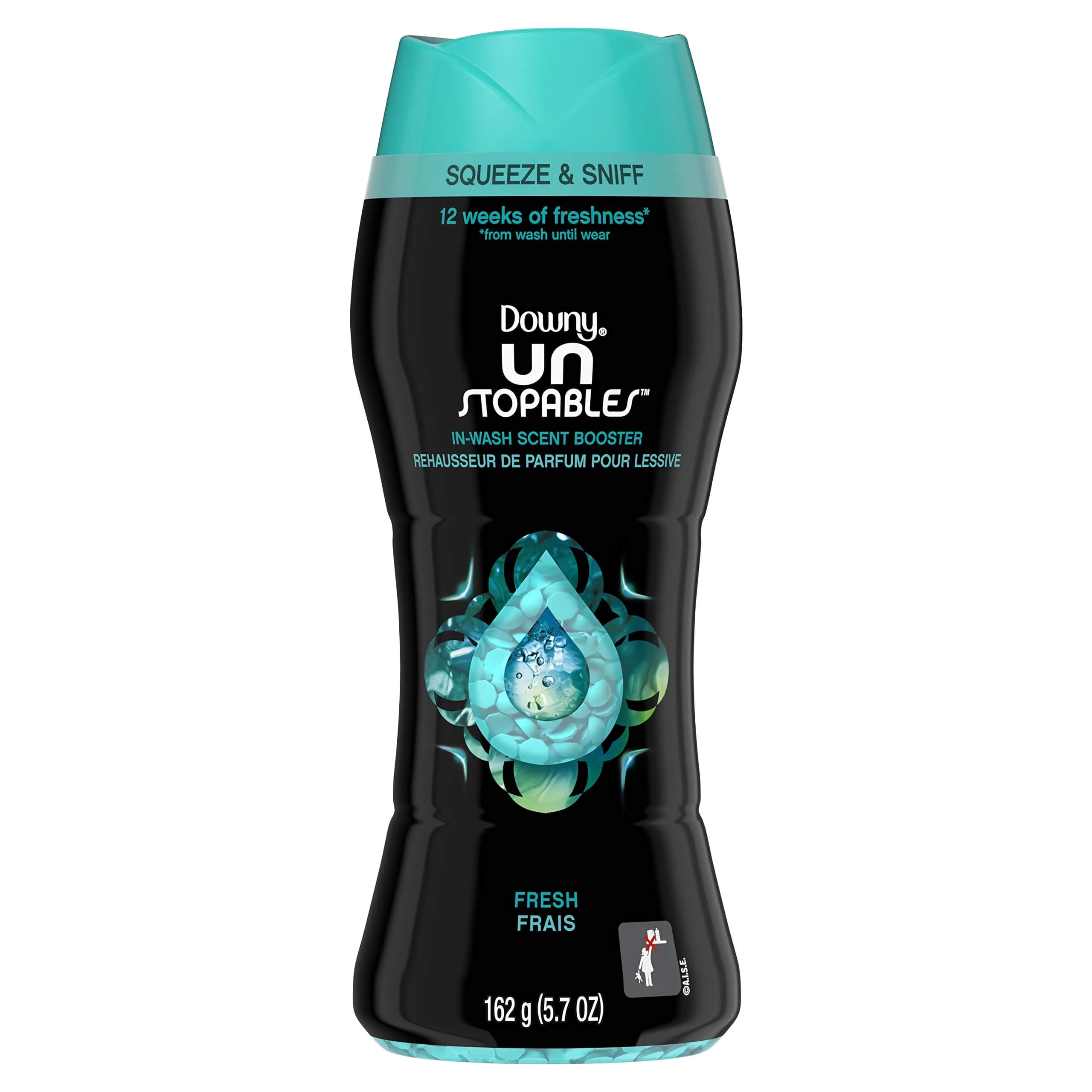 Downy Unstopables Fresh In-Wash Scent Booster Beads, 162g (5.7 oz) | Long-Lasting Fragrance for Indian Homes - main product image