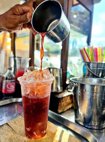 The Thika Large Reusable Thai Tea Filter 26.7 cm (10.5") | Authentic Thai Style Cloth Strainer with Metal Handle thumbnail 4