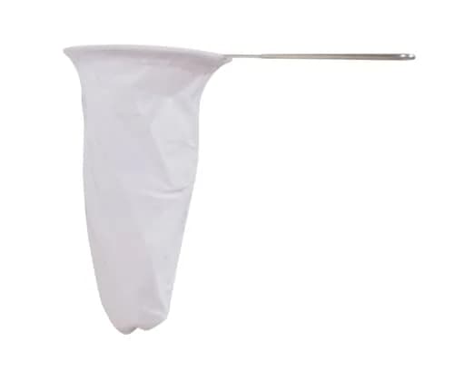 The Thika Large Reusable Thai Tea Filter 26.7 cm (10.5") | Authentic Thai Style Cloth Strainer with Metal Handle thumbnail 1