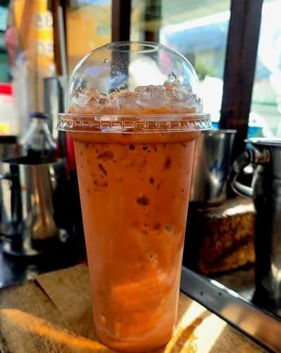 The Thika Large Reusable Thai Tea Filter 26.7 cm (10.5") | Authentic Thai Style Cloth Strainer with Metal Handle thumbnail 9