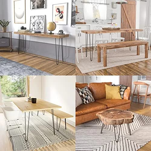 Genius Iron Furniture Legs 6 inch | Mid-Century Modern Steel DIY Home Decor thumbnail 7