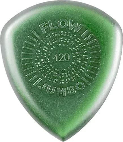 Jim Dunlop Flow Jumbo Grip 420 Guitar Pick 4.2mm (2-Pack) | Smooth Articulate Attack thumbnail 1
