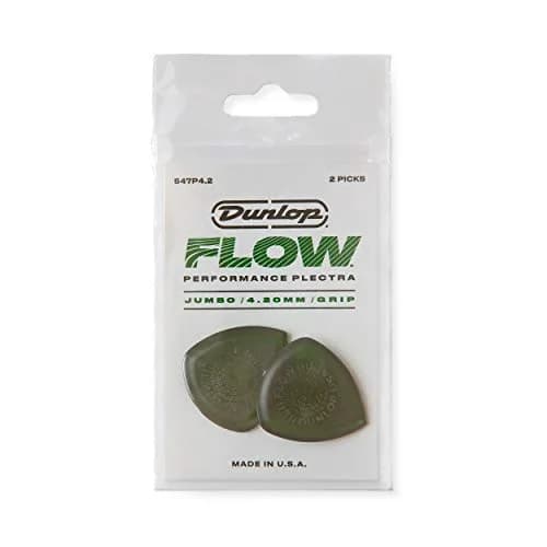 Jim Dunlop Flow Jumbo Grip 420 Guitar Pick 4.2mm (2-Pack) | Smooth Articulate Attack thumbnail 3