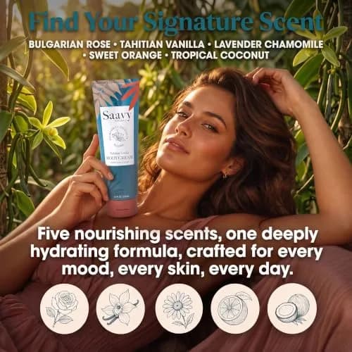 Saavy Naturals Moisturizing Body Wash for Sensitive Skin – Plant-Based & Pure with Coconut Oil, Shea Butter & Aloe Vera – Paraben-Free, Cruelty-Free – Tahitian Vanilla – 8.5 fl oz thumbnail 6