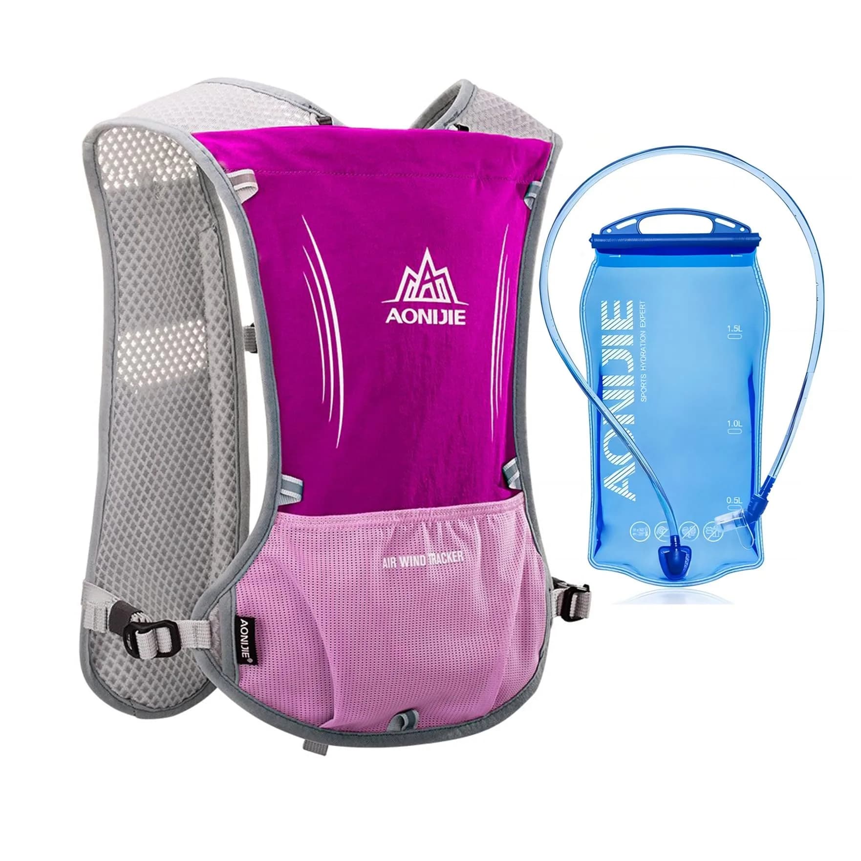 AONIJIE Hydration Vest Pack 5L (156g/5.5oz) with 1.5L Bladder | Lightweight Running Backpack for Men & Women - view 2