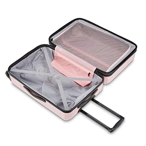 American Tourister Pink Suitcase 28-Inch | Expandable Hardside with Spinner Wheels (70-120 chars) thumbnail 2