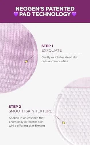DERMALOGY by NEOGENLAB Bio-Peel Gauze Peeling Pads (Wine, 8 pcs) | Gentle exfoliation with antioxidants for healthy skin thumbnail 3