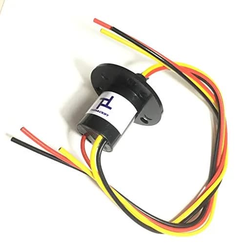 Taidacent Electrical Slip Ring Collector Ring Rotary Electrical Contact Joint 3 Wires 15A Diameter 22mm | Long-lasting gold contact thumbnail 4