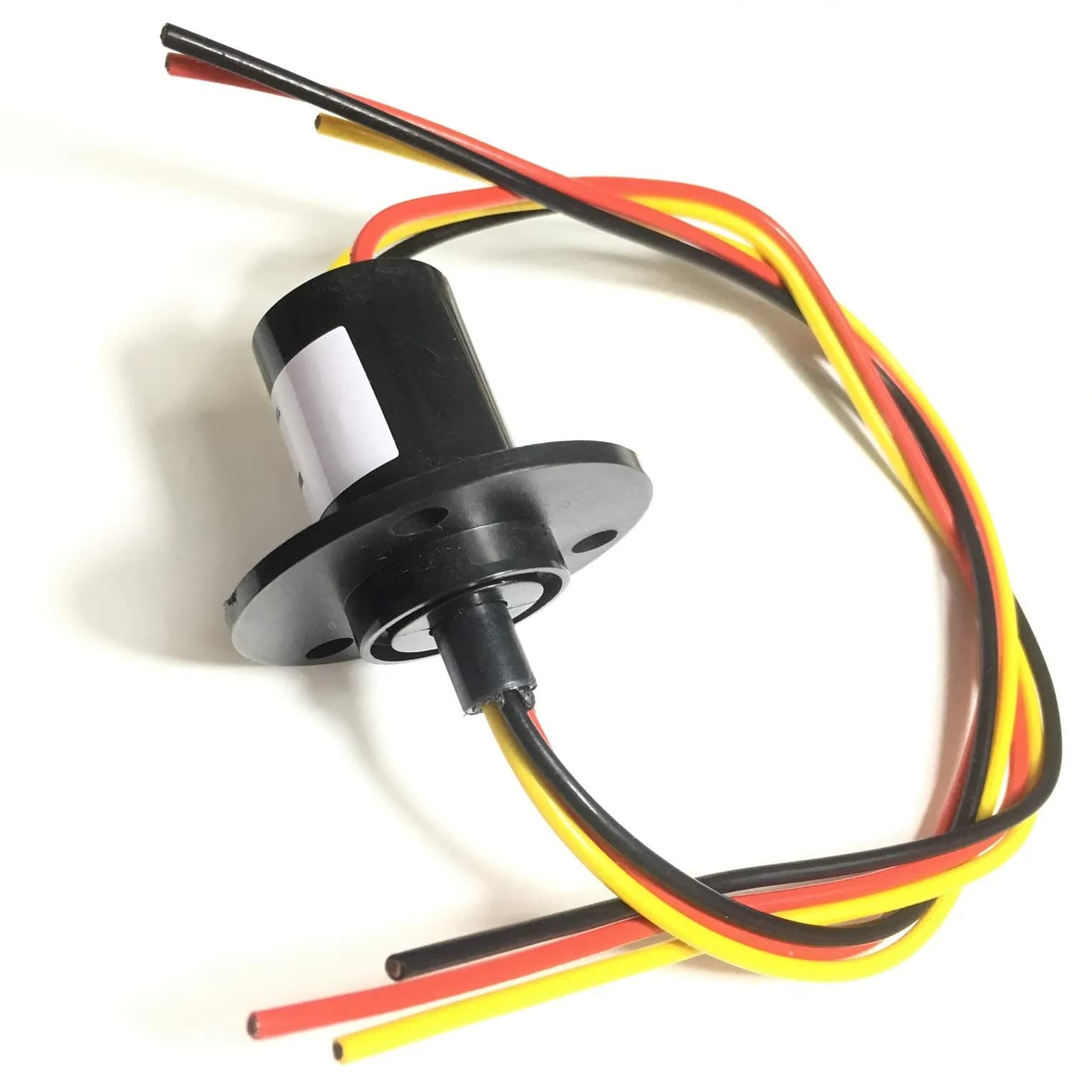 Taidacent Electrical Slip Ring Collector Ring Rotary Electrical Contact Joint 3 Wires 15A Diameter 22mm | Long-lasting gold contact - main product image