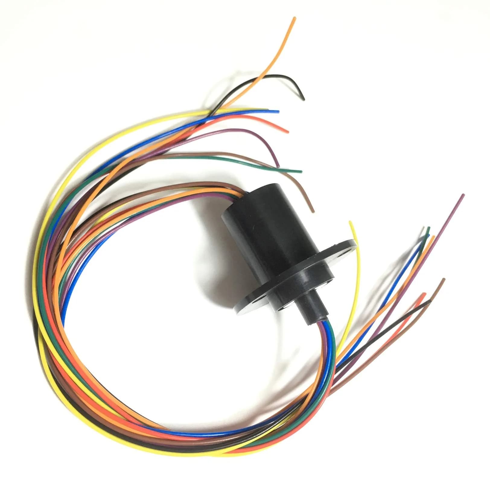 Taidacent Electrical Slip Ring Rotary Collector Ring 8 Wires 5A Diameter 22mm | Gold Contact for Long Life