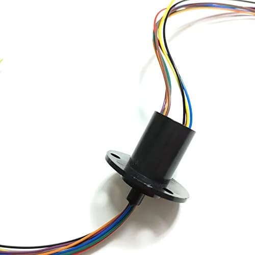 Taidacent Electrical Slip Ring Rotary Collector Ring 8 Wires 5A Diameter 22mm | Gold Contact for Long Life thumbnail 2
