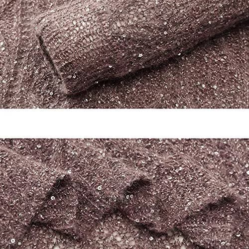 CLISIL White Sliver Sequin & Sparkle Art Yarn 100g (3.5 oz) | Glitter Yarn for Crochet & Knitting thumbnail 7