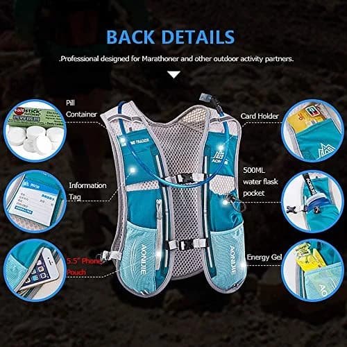 AONIJIE Hydration Vest Pack 5L (190g) | Lightweight Running & Hiking Gear thumbnail 4