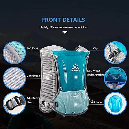 AONIJIE Hydration Vest Pack 5L (190g) | Lightweight Running & Hiking Gear thumbnail 2