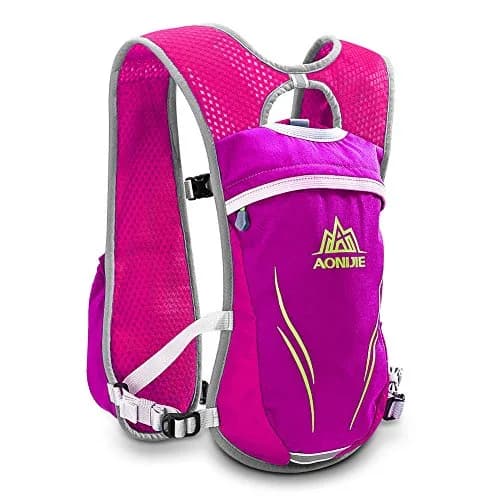 AONIJIE 5.5L Hydration Vest Pack Backpack | Lightweight Running Vest for Men & Women, Rose Red thumbnail 4