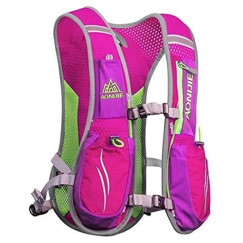 AONIJIE 5.5L Hydration Vest Pack Backpack | Lightweight Running Vest for Men & Women, Rose Red thumbnail 1