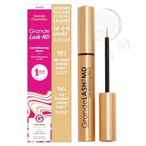 Grande Cosmetics GrandeLASH-MD Lash Enhancing Serum 4ml (0.135 Fl Oz) | Ophthalmologist Approved for Thicker, Longer Lashes thumbnail 1