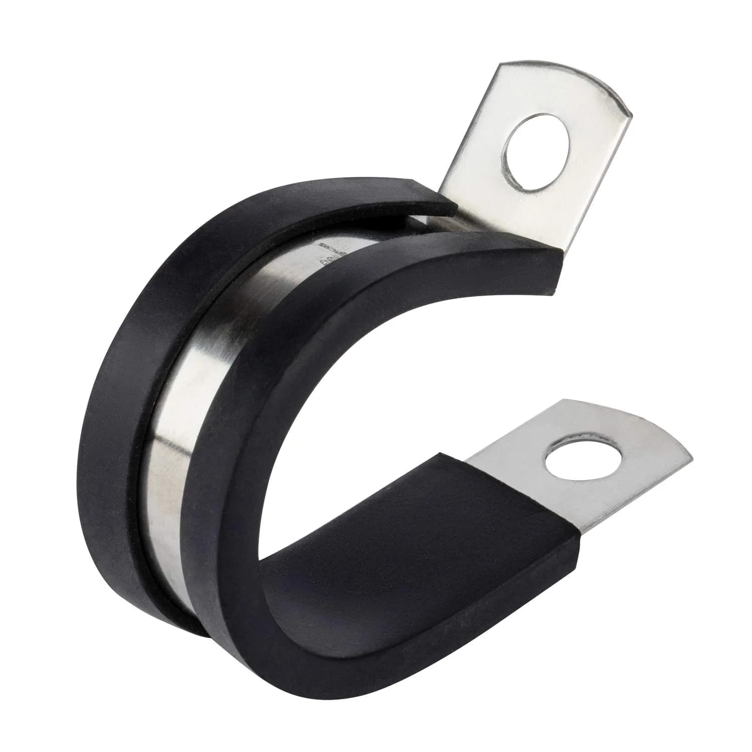 ISPINNER 12 Pack 1/2 Inch Rubber Cushioned Stainless Steel Cable Clamp | Polished Stainless Steel — 1/2 inch