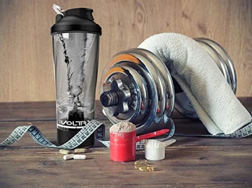 VOLTRX Premium Electric Protein Shaker Bottle 700ml (23.7 oz) | USB Rechargeable Vortex Mixer Cup thumbnail 5