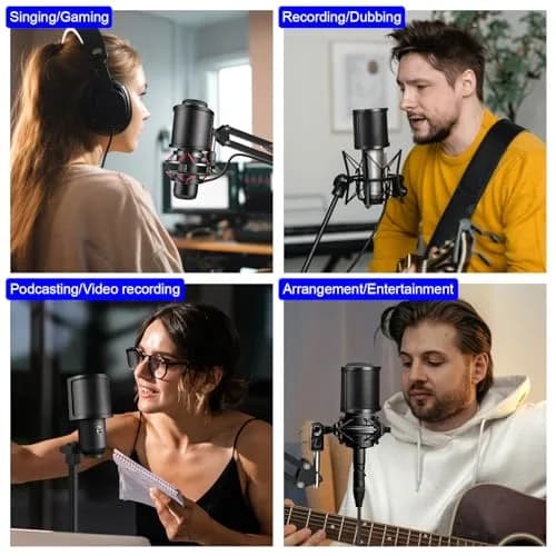 Aokeo 3-Layer Microphone Pop Filter with Metal Mesh & Foam for Handheld Mics | Reduces Plosives & Wind Noise thumbnail 6