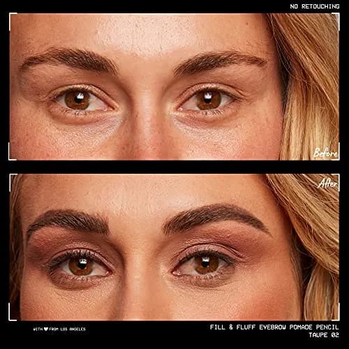 NYX PROFESSIONAL MAKEUP Fill & Fluff Eyebrow Pomade Pencil, Taupe | Matte Finish thumbnail 4