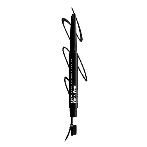 NYX PROFESSIONAL MAKEUP Fill & Fluff Eyebrow Pomade Pencil, Black 0.2g (0.007 Oz) | Matte Finish for Effortless Brows thumbnail 1